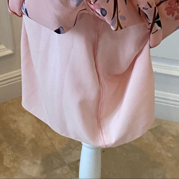 NWT VINCE CAMUTO Peach Floral Sleeveless A-line Dress. SZ 16 - Picture 11 of 15